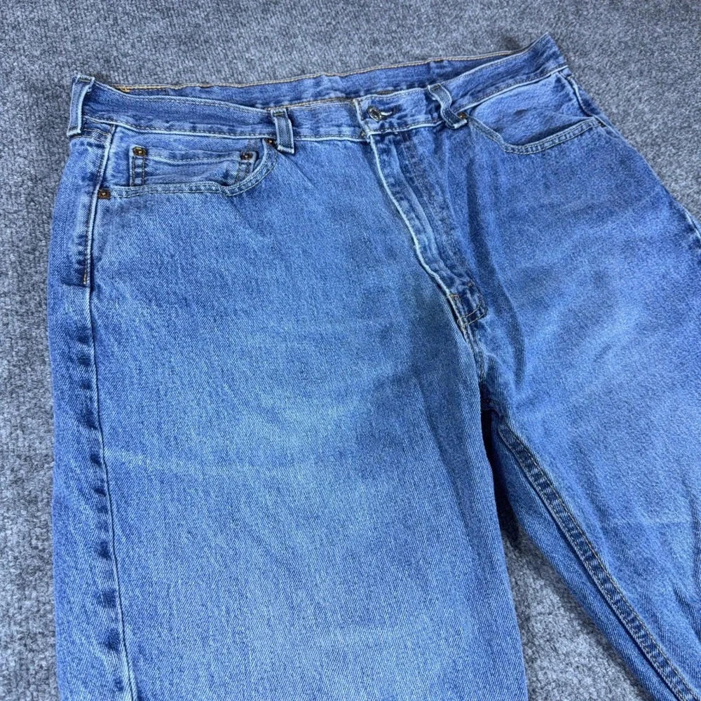 Levis 550 Relaxed Fit Tapered Leg Jeans Mens 38x30 Blue Denim Medium Wash